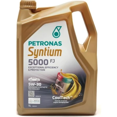 Abbildung von Petronas Syntium 5000 FJ 5W 30 5l Motoröl 70542M12EU TOYOTA: Yaris II Schrägheck, Avensis Kombi, III HYUNDAI: i20 Schrägheck