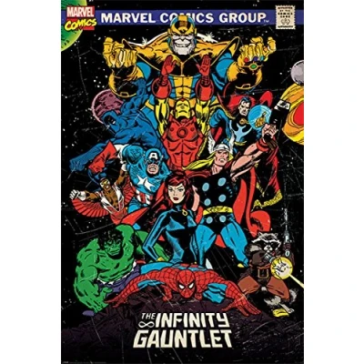 Abbildung von Close Up Marvel Comics Retro Poster The Infinity Gauntlet (61cm x 91,5cm)