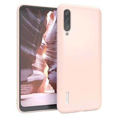 Abbildung von EAZY CASE Handyhülle Silikon mit Kameraschutz kompatibel Xiaomi Mi A3 in Hellrosa, Rosa, Ultra dünn, Slimcover, Silikonhülle, Hülle, Softcase, Backcover