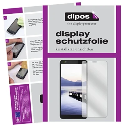 Abbildung von dipos I 2X Schutzfolie klar kompatibel mit Gigaset GS370 Folie Displayschutzfolie