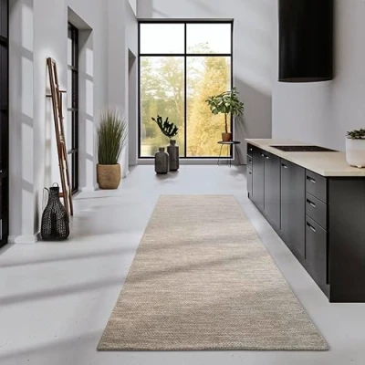 Abbildung von ELLE DECORATION Wollteppich &quot;Pradesh&quot;, rechteckig, Handgewebt, Wolle, Natur, Wohnzimmer, Schlafzimmer, Boho, Skandi