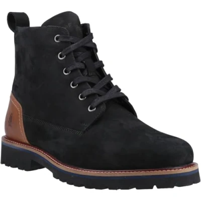 Abbildung von Hush Puppies Maguire Nubuck Herren Schwarze Stiefeletten