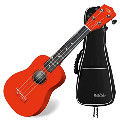 Abbildung von Classic Cantabile US 100 RD Sopran Ukulele Rot SET inkl. Tasche + Lernheft