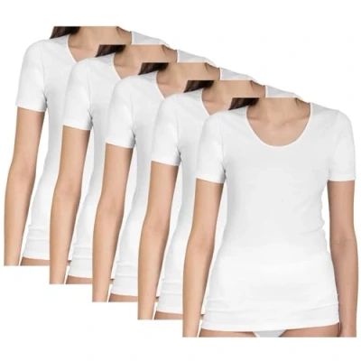 Abbildung von HAASIS Bodywear 1919 Unterhemd Damen Shirt 66501620 weiss (Packung, 5 St., 5er Pack) Optimale Passform, pflegeleicht, formbeständig, hautfreundlich