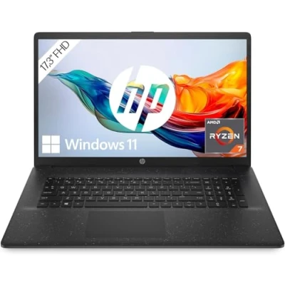 Abbildung von HP Laptop 17,3&quot; FHD Display AMD Ryzen 7 7730U 16 GB DDR4 RAM 512 SSD Radeon Grafik Windows 11 QWERTZ Schwarz
