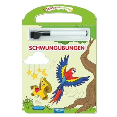 Abbildung von Trötsch Erste Schwungübungen Schreib und Wisch Weg mit Stift: Übungsheft Lernheft Vorschule Grundschule (Schreib Lernhefte)