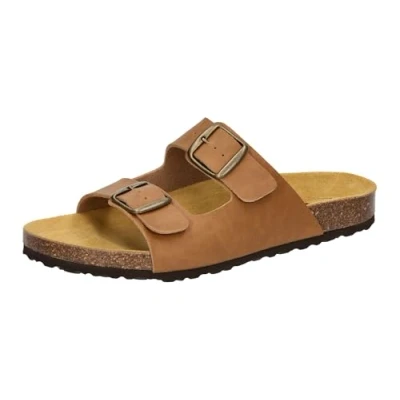 Abbildung von LICO Bioline Pantolette flach, Herren, Größe: 45, Braun Schuhe