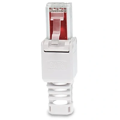 Abbildung von UC Express CAT 6 RJ45 Netzwerkstecker 1x Netzwerk Stecker Steckverbinder mit Zugentlastung werkzeuglos CAT6 CAT6a LAN Netzwerkkabel