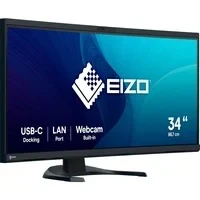 Abbildung von EIZO FlexScan Mit FlexStand LED Monitor Curved 86,4 cm 34&quot; 34.1&quot; sichtbar 3440 x 1440 UWQHD IPS 300 cd/m² 1000:1 5 ms 2xHDMI DisplayPort USB C Lautsprecher Schwarz