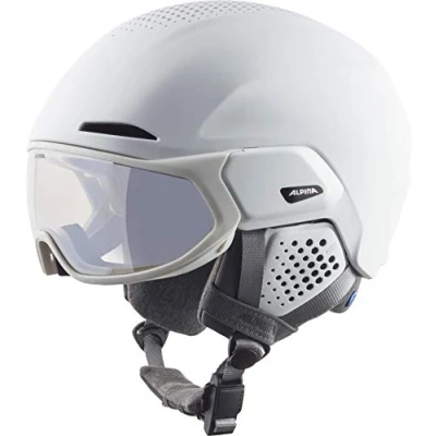 Abbildung von ALPINA Unisex Erwachsene, ALTO V Visierhelm, white matt, 51 55 cm