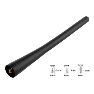 Abbildung von INION Antennenstab Universal 18cm Kurz Stab Antenne UKW FM Kurzstab PKW KFZ Dachantenne mit M4 M5 M6 Adapter