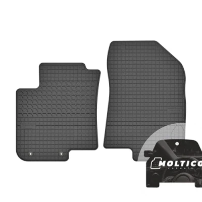 Abbildung von moto MOLTICO Vorne Gummi Automatten Gummimatten Passgenau Allwetter Fussmatten Auto passend für Hyundai i20 (20142020)