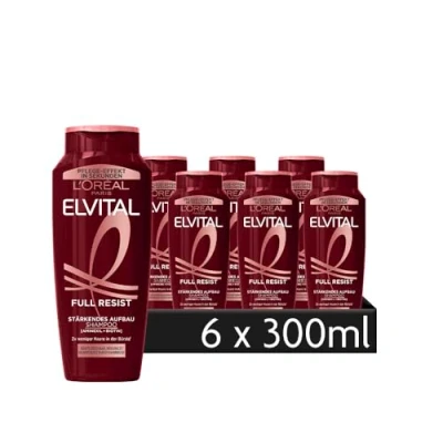 Abbildung von 2 er Pack Loreal Elvital Full Resist stärkendes Aufbau Shampoo x 300 ml