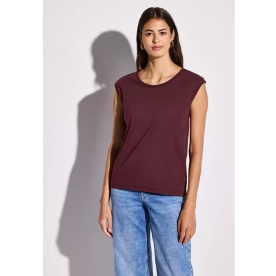 Abbildung von Street One ÄRMELLOSES Tshirt basic, Damen, Größe: 46, Rot