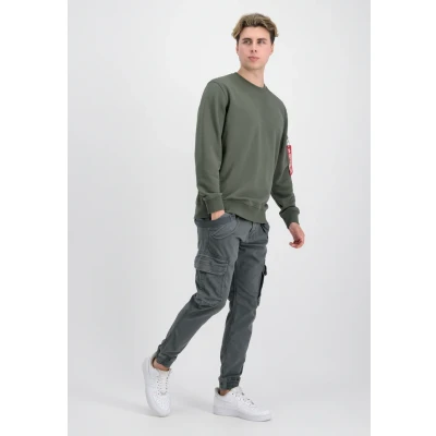 Abbildung von Alpha Industries Blood CHIT Sweatshirt, Herren, Größe: Large, Dark olive