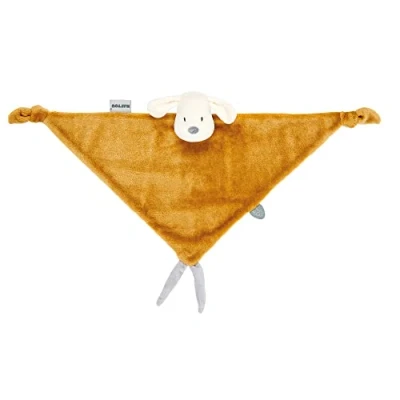 Abbildung von Nattou Maxi Schnuffeltuch, Hund Charlie, Wegbegleiter ab der Geburt, 65 x 40 cm, Vegan, Flanell, Baumwolle/Polyester, Karamell