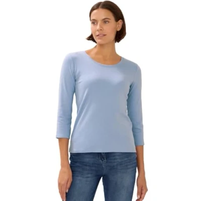 Abbildung von Cecil Langarmshirt, Damen, Größe: XS, Blau