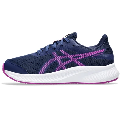 Abbildung von Asics Patriot 13 Unisex Laufschuh Neutral für Kinder, Größe: 33, Blue expanse/bold magenta Schuhe