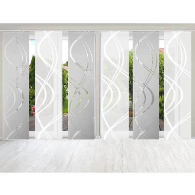 Abbildung von HOME WOHNIDEEN Schiebegardine &quot;TIBERIO 6er SET&quot;, (6 St.), SET TIBERIO
