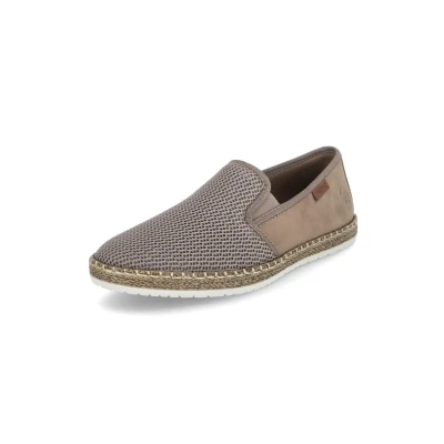 Abbildung von Rieker Slipper, Herren, Größe: 42, Beige Schuhe