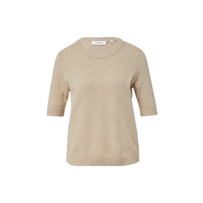 Abbildung von comma Tshirt basic, Damen, Größe: 34, Sandfarben