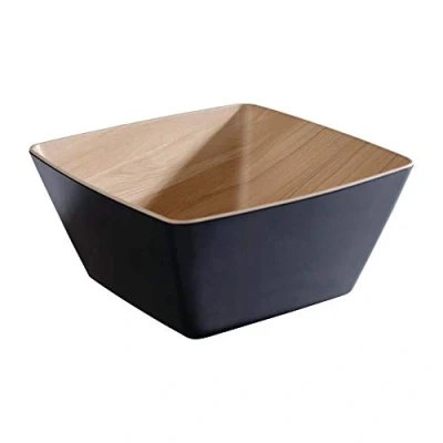 Abbildung von APS 84593 Schale FRIDA, 25 x cm, Höhe 12 Melamin, schwarz/Holzoptik