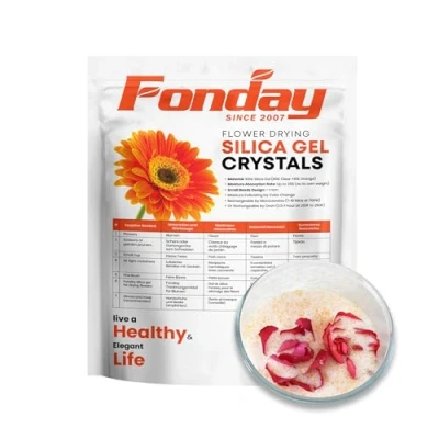 Abbildung von 2LBs Fonday Kieselgel Blumen Trocknende Kristalle, feine Farbanzeige, wiederverwendbar
