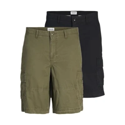 Abbildung von JACK&amp;JONES PLUS Herren JPSTCOLE JJCAMPAIGN 2PK MP PLS Shorts, Schwarz, 52 Größen
