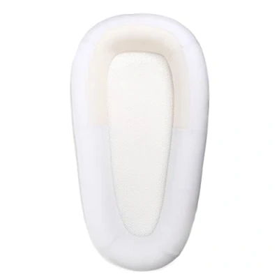 Abbildung von PurFlo Sleep Tight Babybett Zertifiziert sicher für den Schlaf über Nacht Vollständig atmungsaktive Babynest Alternative Neugeborenen Essentials 08 m, sanftes Weiß
