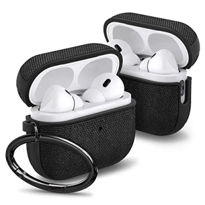 Abbildung von Spigen Urban Fit Hülle Case Kompatibel mit AirPods Pro 2. Generation (2023/2022) Schwarz