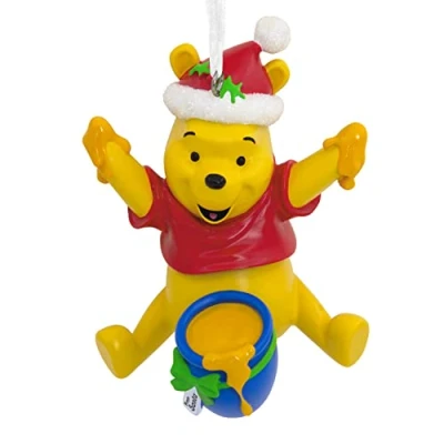 Abbildung von Hallmark Disney Santa Winnie Puuh mit Honigtopf Weihnachten Ornament