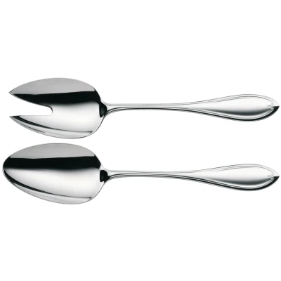 Abbildung von WMF Premiere Salatbesteck Edelstahl 23,7 cm, Salatgabel, Servierlöffel, Cromargan protect poliert, kratzbeständig, spülmaschinenfest