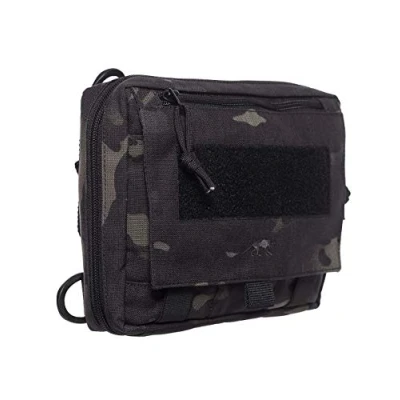 Abbildung von Tasmanian Tiger TT EDC Pouch Molle kompatible Rucksack Organizer Zusatz Tasche für Werkzeug und Medic Erste Hilfe Set mit Patch Fläche (Multicam Black)
