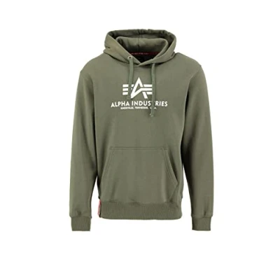 Abbildung von Alpha Industries FOIL Kapuzenpullover, Herren, Größe: Small, Dark green