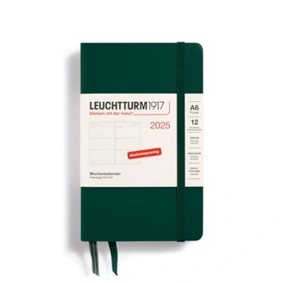 Abbildung von LEUCHTTURM1917 370554 Wochenkalender Pocket (A6) 2025, Forest Green, Deutsch