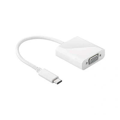 Abbildung von Goobay 62107 USB C auf VGA Adapter mit 60 W Power Delivery für Full HD Auflösungen (1080p @ 60Hz) / Kompatibel Apple iPad Pro, Huawei Mate &amp; P20, HTC U12, Samsung Galaxy 0,15m Kabellänge