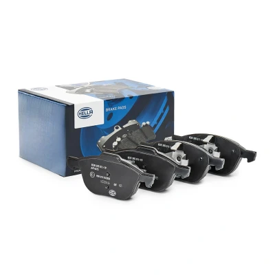 Abbildung von HELLA 8DB 355 011 191 Bremsbelagsatz nicht für Verschleißwarnanzeiger vorbereitet FORD: FOCUS 2 Kombi, KUGA 1, 3 Turnier, MAZDA: Hatchback, 5