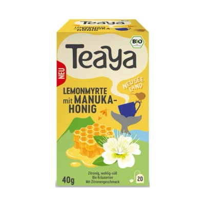 Abbildung von Bad Heilbrunner Teaya Bio Lemonmyrte mit Manuka Honig 20ST 40G
