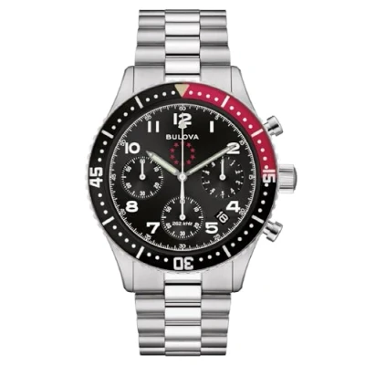 Abbildung von Bulova 98B451 Herrenuhr Chronograph Marine Star Schwarz