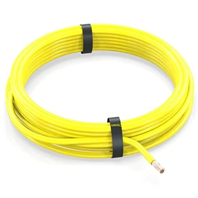 Abbildung von AUPROTEC 5m Fahrzeugleitung 0,35 mm² FLRY B Auto Kabel als Ring Farbe gelb