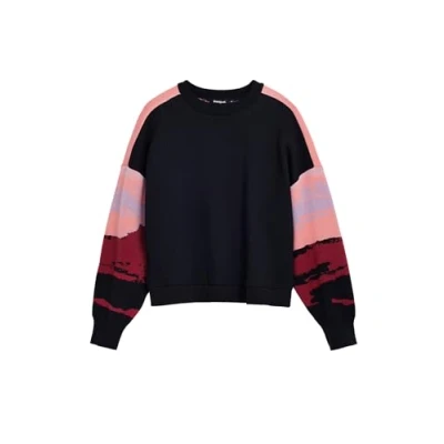 Abbildung von Desigual Damen 25SWSKX0 Sweatshirt, Black, L