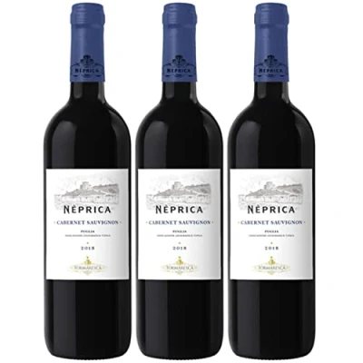 Abbildung von Tormaresca Antinori Neprica Cabernet Sauvignon Puglia IGT Rotwein Wein Trocken Italien I Visando Paket (3 x 0,75l)