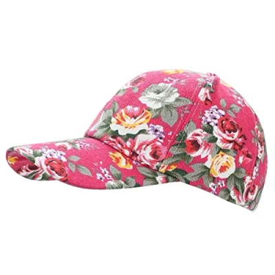 Abbildung von dy_mode Baseball Cap Sommerliche Damen Baseballkappe Frauen Schirmmütze Kappe Geblümt
