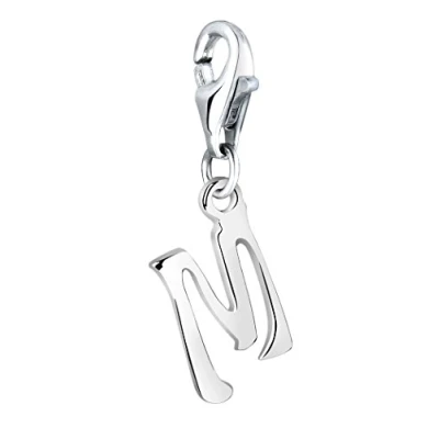 Abbildung von Nenalina Charm Einhänger Buchstabe Anhänger Initialen Modern 925 Silber