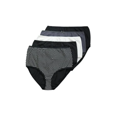 Abbildung von Ulla Popken 5 OF PACK Panties, Damen, Größe: 42/44, Black