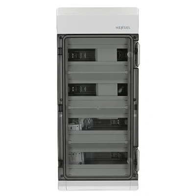 Abbildung von Hensel KV9448 4 reihig 48TE KV Feuchtraum Sicherungskasten Aufputz Automatengehäuse IP 65
