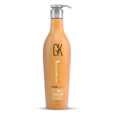 Abbildung von GK HAIR Global Keratin Colored Shield Shampoo (650ml) Tiefenreinigung feuchtigkeitsspendend Hitzeschutz für farbbehandeltes, trockenes, beschädigtes, lockiges, krauses Haar Sulfatfrei Unisex