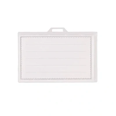 Abbildung von TTO Namensschild Halter mit Textilband 90x60mm, Blau 50 Stk