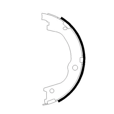 Abbildung von TEXTAR 91079600 Handbremsbeläge ohne Handbremshebel KIA: SORENTO 2, HYUNDAI: Santa Fe I, H 1 / Starex MPV
