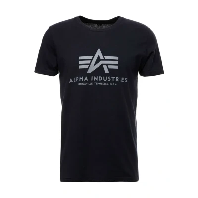 Abbildung von Alpha Industries Tshirt print, Herren, Größe: Small, Rep blue